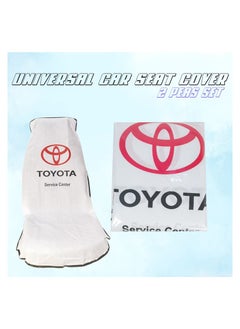 TOYOTA Car Seat Cover, Toyota Car Seat Dust Dirt Protection Cover, Extra Protection For Your Seat 2/pcs Set  - Image 2