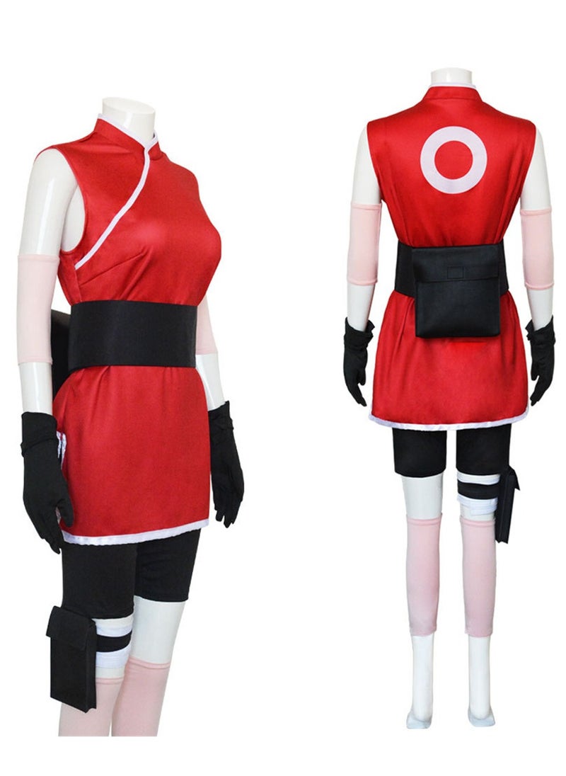 Generic - Naruto Sakura cos costume Haruno Sakura cosplay suit costume stage performance costume stage dress up costume - Image 1