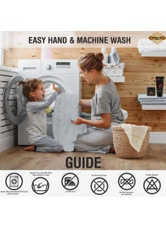 ADBENI HOME ADBENI HOME Ecofriendly Terry Cartridge Cotton Quick Dry Sheets for New Born Babies Toddler Bedding Reusable Waterproof Extra Absorbent Crib Sheets 210GSM Super King 122x122 cm Beige  - Image 5