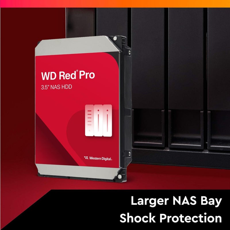 Western Digital Western Digital 16TB WD Red Pro NAS Internal Hard Drive HDD - 7200 RPM, SATA 6 Gb/s, CMR, 512 MB Cache, 3.5" - WD161KFGX - Image 3