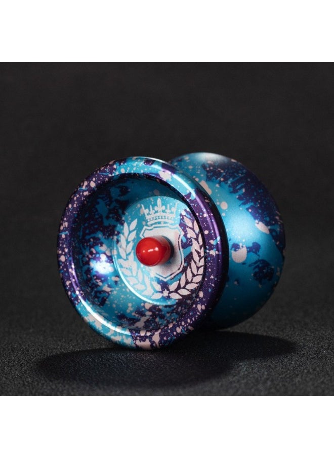Generic - 专业悠悠球比赛专用溜溜球雪花合金儿童新手高级yoyo球超长睡眠2a-颜色:皇冠紫蓝点-规格:默认 - Image 1