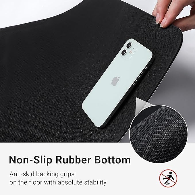 BOTIST Bathroom MatDoor mat Door Mat Rubber NonSlip Quick Dry Rugs Fit Under Door Super Absorbent Thin Fashion Washable Oval Floor Bath Mat for Bathroom Bathtub Shower and Sink - Image 5