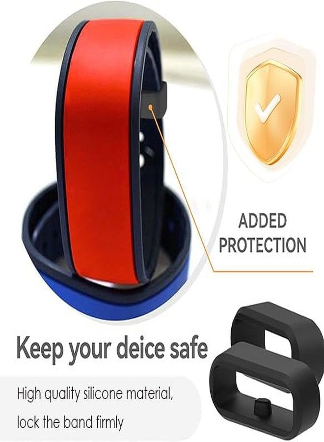 Xininyia 12-Pack Accessories Compatible for Magic Band+ & Band2.0, Multi-Color Anti-slip Silicone Security Holder Loops Comapatible with Disney Magic Bands (12Pack) - Image 3