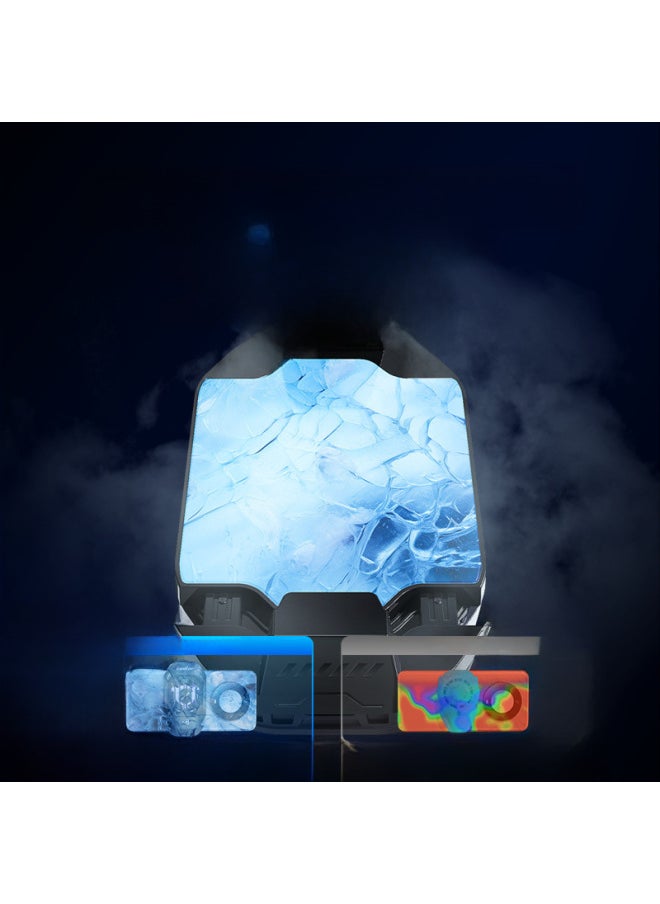 Generic - F25 Mobile Phone Radiator Three-gear Temperature Control Semiconductor Refrigeration Cooling Mobile Game E-sports Chicken Cooling-Color:F25 Digital Display + Third Gear -- White - Image 1