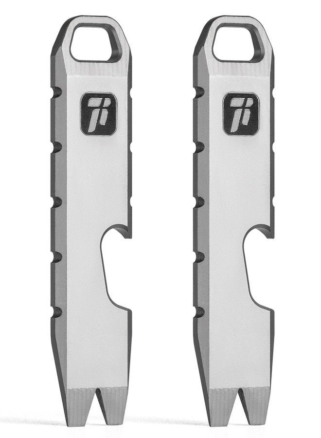 FEGVE Titanium Mini Pry Bar Tool, Pocket Pry Bar, Prybar EDC Tool-Bottle Opener Function - Image 1