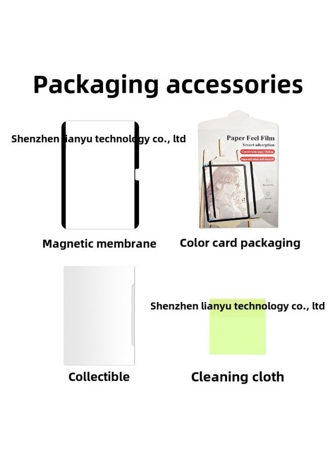 2024 IPad Air6 13 Inch Magnetic Suction Detachable Painting Writing Film M4 Nano Suction Cup Paper Film Applicable-Color:Nami Adsorption Type  (with Bottom Plate For Easy Storage) Can Be Reused-Size:Ipad Pro12.9 (2018-2022) Full Screen Version  - Image 5