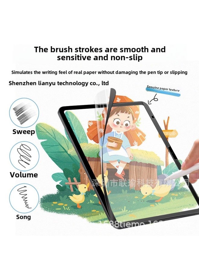 2024 IPad Air6 13 Inch Magnetic Suction Detachable Painting Writing Film M4 Nano Suction Cup Paper Film Applicable-Color:Nami Adsorption Type  (with Bottom Plate For Easy Storage) Can Be Reused-Size:Ipad Pro12.9 (2018-2022) Full Screen Version  - Image 3