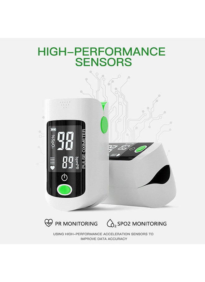 Generic - Fingertip Pulse Oximeter Blood Oxygen Saturation  SpO2  & PR Monitor 8S Quick Measure,Pulse Rate Measurement Meter for Home Sports Travel - Image 1