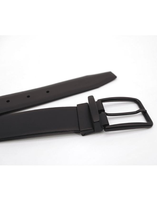 Gai mattiolo Gai Mattiolo Men’s Double-Face Calf Leather Belt – Reversible Black/Brown – 35mm Wide Italian Made Belt  - Image 5