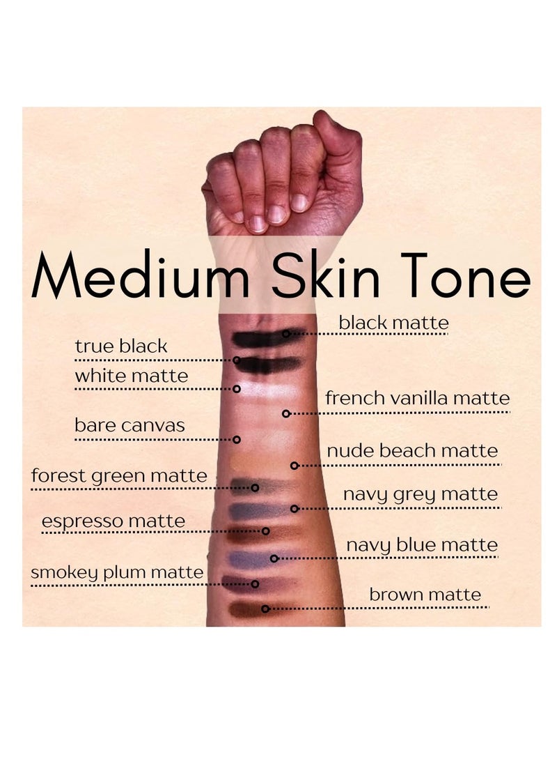 Pure Ziva Naked French Vanilla Off White Nude Neutral Matte Pressed Powder Single Vegan Eyeshadow; Talc, Paraben & Cruelty Free  - Image 5