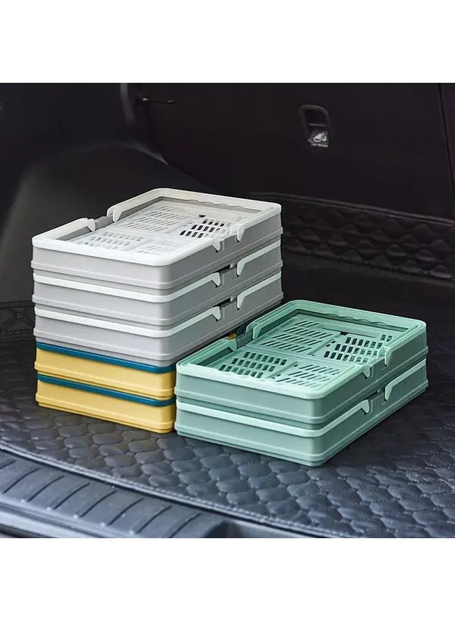 سلة تخزين قابلة للطي بيضاء كبيرة السعة للتخييم في الهواء الطلق متينة من مادة ABS - Image 5