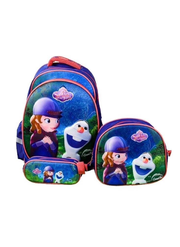 Generic Sofia School Backpack with 2 Bags - GS17-B  - Image 1
