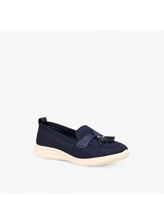 Women Tassel Detail Slip-On Loafers