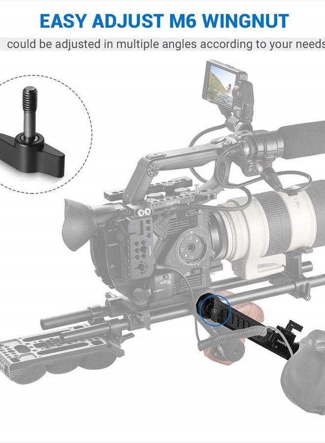 SMALLRIG Rosette Extension Arm Dogbone with Length Adjustable, M6 Rosette 31.8mm - 1870 - Image 5