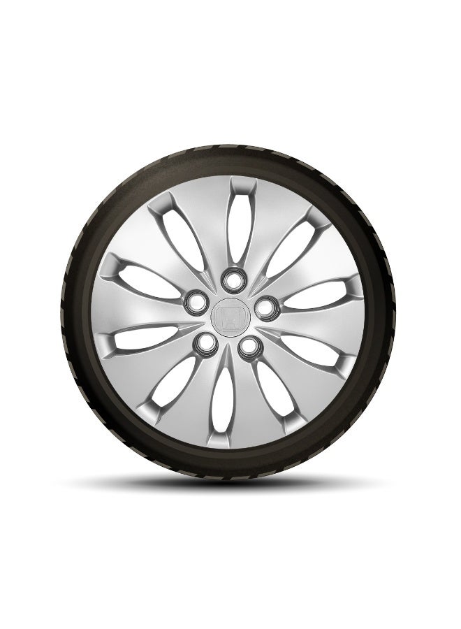 Honda 16 Inch Honda Accord 2012-15 Wheel Covers Set of 4 – Universal ABS Hubcaps for Cars & SUVs, Snap-On Fit, Durable Fiber Construction, Retention Ring Lock, Scratch-Resistant, Fade-Proof, Easy Installation, Stylish Silver Finish - 2k-HD-1703 - Image 2