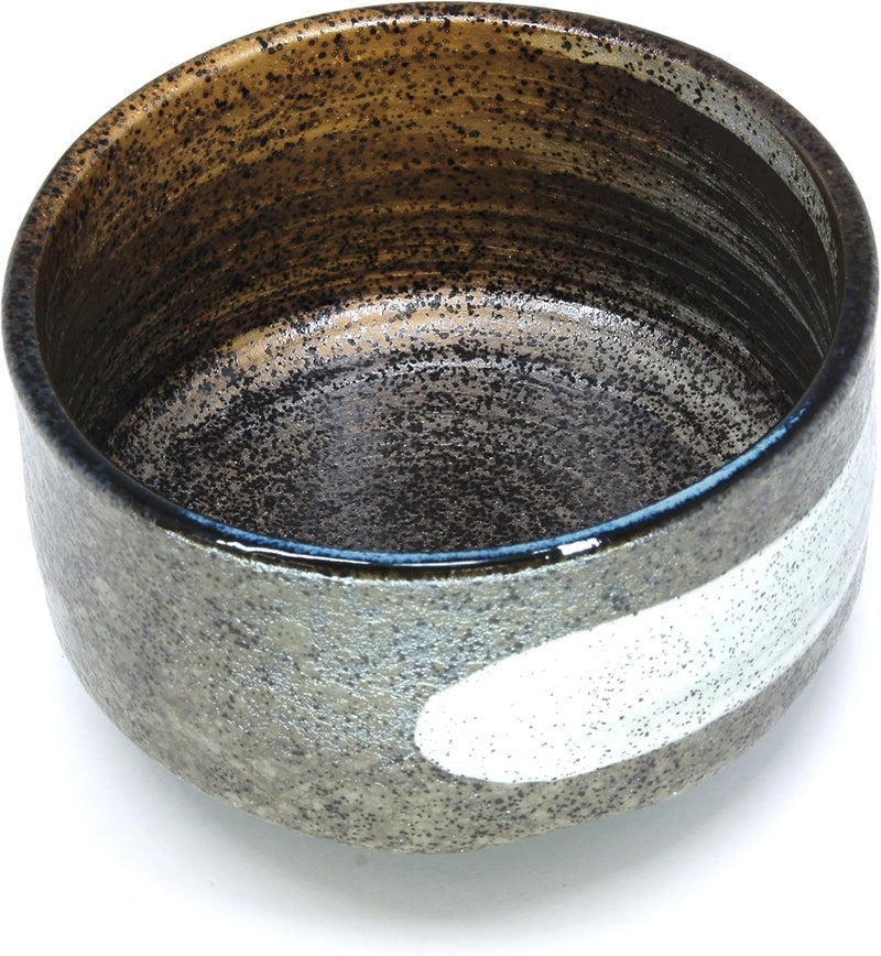 Mino Ware Japanese Handcrafted Matcha Tea Bowl Brown, Matcha Tea Cup Ceremony, Authentic Pottery, Hagoromo Chawan - Image 3
