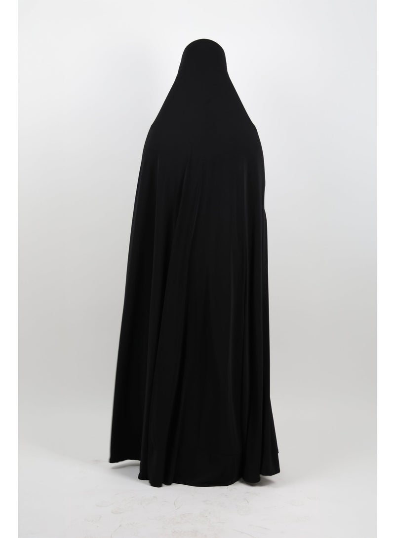 جميلة ثوب صلاة مريم قطعة واحدة للفتيات – أسود كلاسيكي - Image 3