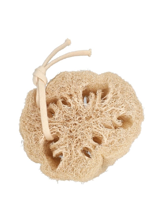 HoneyBee Lightweight Eco Friendly Natural Bath Loofah with Cotton Cord Beige 10 cm EC 010 - Image 2