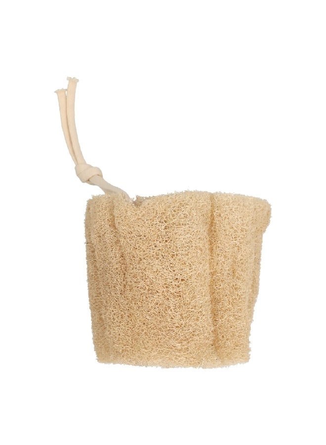 HoneyBee Lightweight Eco Friendly Natural Bath Loofah with Cotton Cord Beige 10 cm EC 010 - Image 3