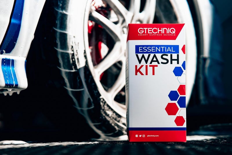 Gtechniq Essential Car Wash Kit - Complete Car Cleaning Set with Shampoo, Wheel Cleaner, Microfiber Mitt & Towel - Image 4