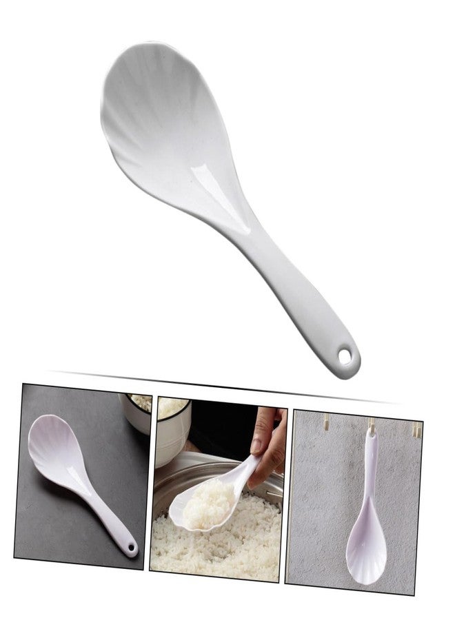 LABRIMP Reusable Rice Paddle Spoon 7.87 Inch Nonstick Rice Scoop Household Serving Utensil for Kitchen Cooking - Image 5