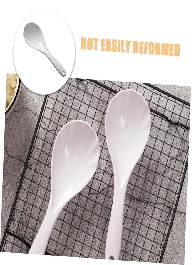 LABRIMP Reusable Rice Paddle Spoon 7.87 Inch Nonstick Rice Scoop Household Serving Utensil for Kitchen Cooking - Image 2