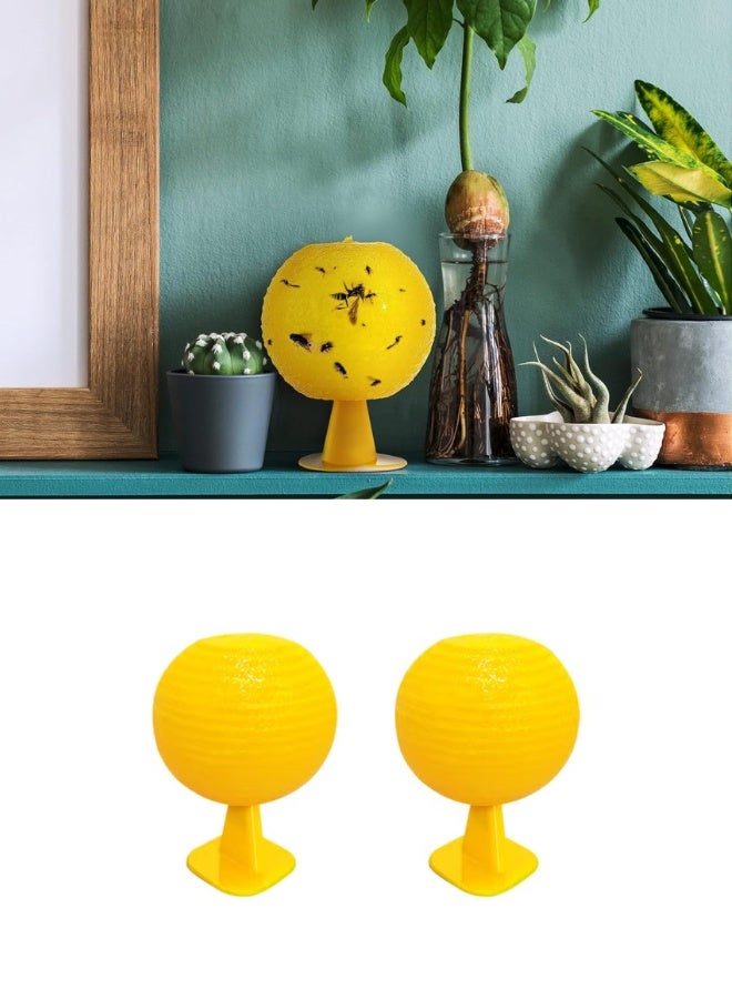 2 Pack Sticky Fly Trap Balls Eco-Friendly, – Effective Fly Catcher for Flies & Flying Insects & | Water-Proof Easy to Use Indoor & Outdoor |  Safe, Non-Toxic Pest Control Solution, Mosquito Gnats Fruit Fly Gnat Wasp Hornet Mosquito Bugs Flying Insects - Image 5