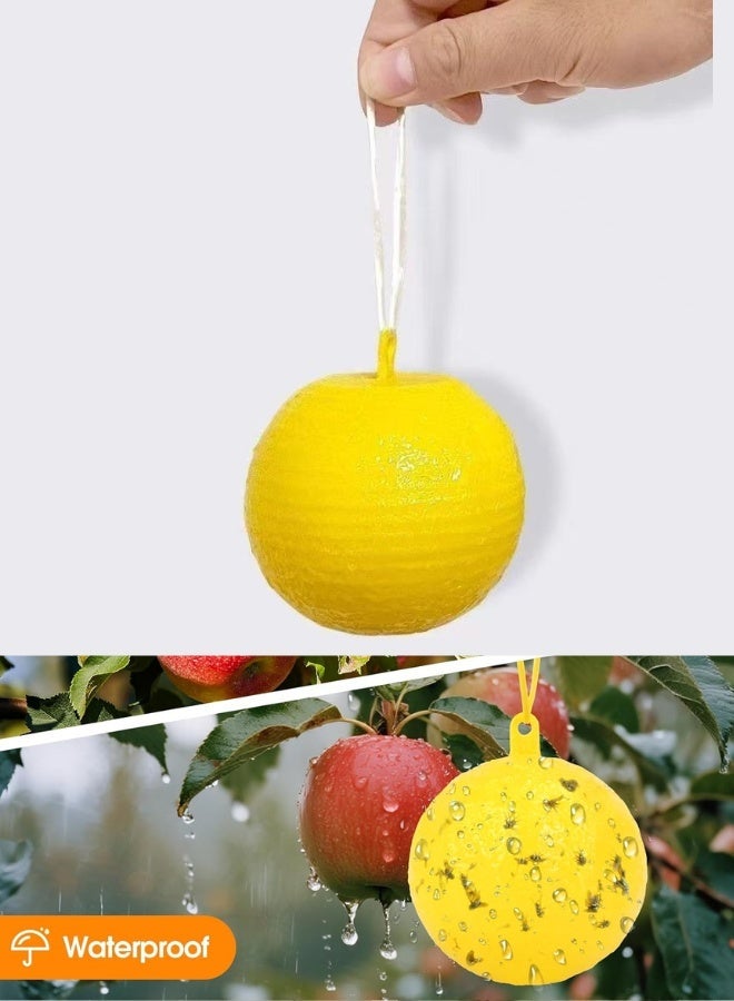 2 Pack Sticky Fly Trap Balls Eco-Friendly, – Effective Fly Catcher for Flies & Flying Insects & | Water-Proof Easy to Use Indoor & Outdoor |  Safe, Non-Toxic Pest Control Solution, Mosquito Gnats Fruit Fly Gnat Wasp Hornet Mosquito Bugs Flying Insects - Image 2