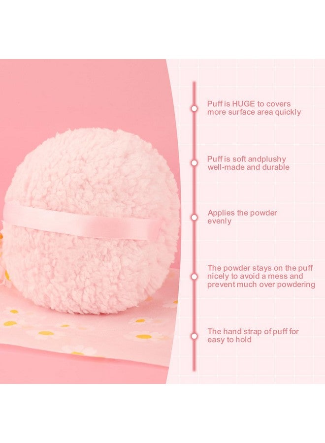 WSYUB Powder Puff, 6'' Powder Puff For Body Powder,Body Powder Puff And Container, Body Powder Applicator,Oversize Dust Puffs For Women,Extra Large Powder Puffs For Face Powder - Image 4
