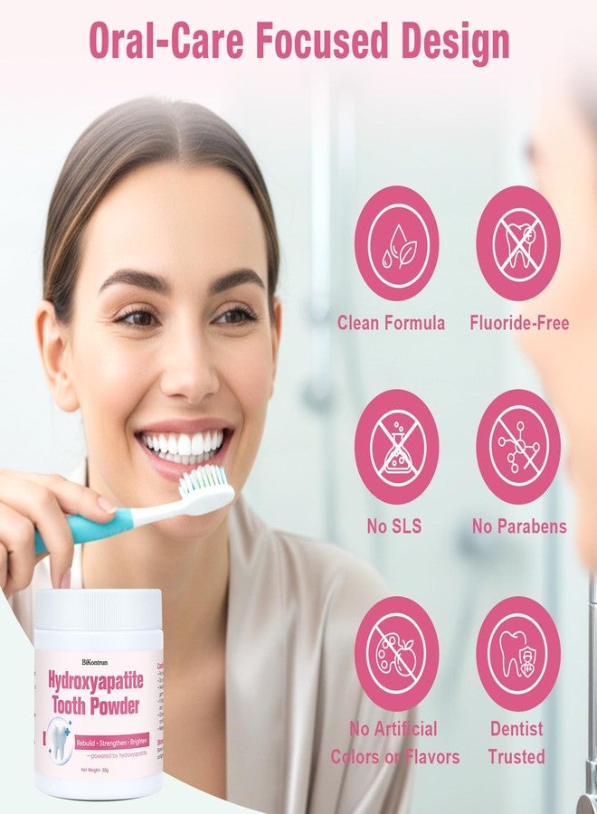 BiKontrun Microcrystalline Hydroxyapatite Powder for Teeth, MCHA Tooth Powder for Enamel Care & Gentle Whitening, Easy DIY Oral Care Alternative 30g, Fine Tooth Powder Supports Enamel-Friendly - Image 4