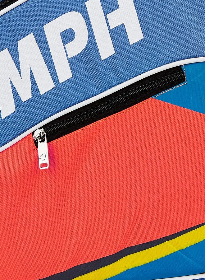 ترايامف مضرب تنس الريشة Triumph Legend-5000 قطعة واحدة خفيف الوزن مع حقيبة تنس الريشة Titan-3R ذات حجرة واحدة، لون سماوي/برتقالي - Image 4