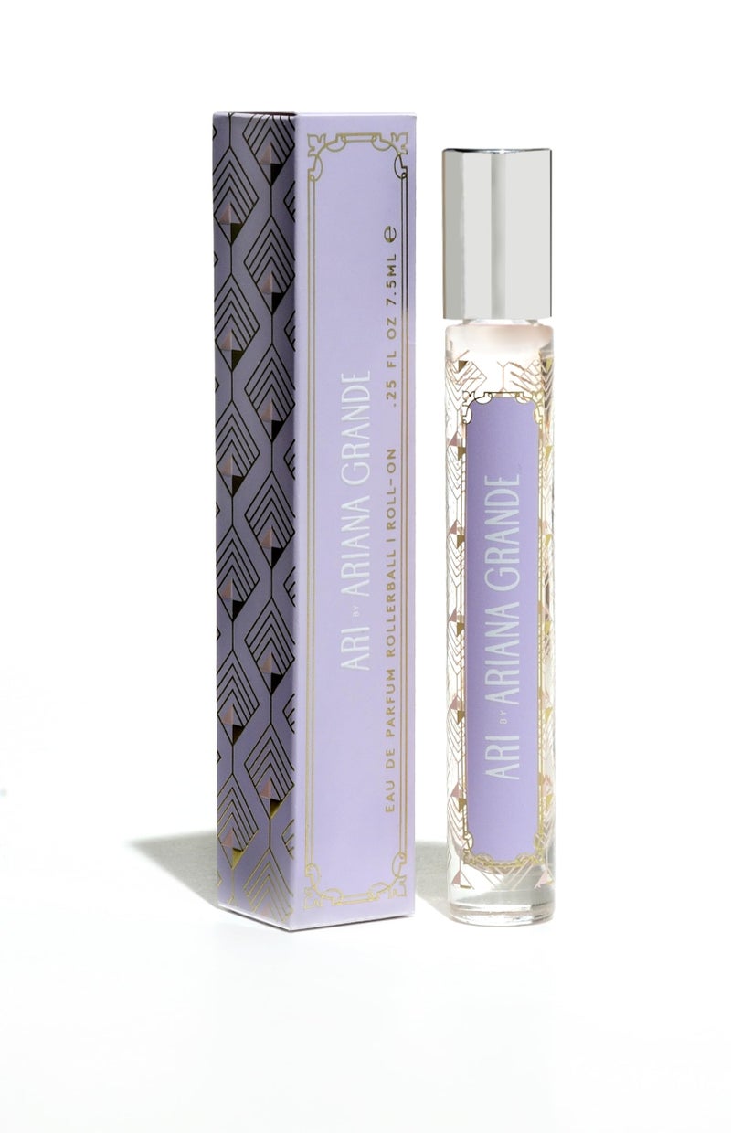 Ariana Grande Ari Eau de Parfum  Long Lasting Fragrance with Pear Raspberry and Vanilla Orchid  Floral Gourmand Womens Perfume  Travel Size  025 Fl Oz