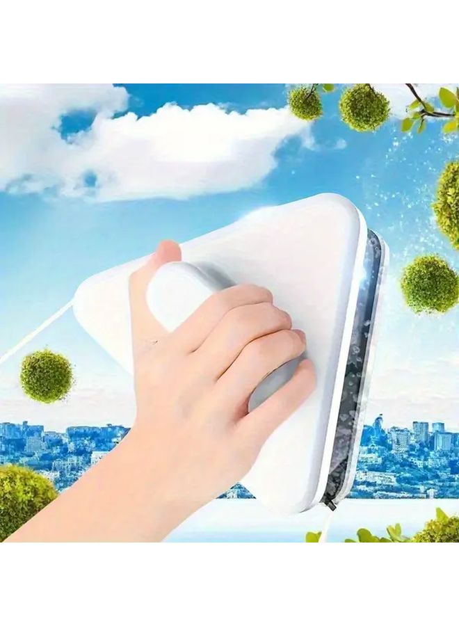 1 قطعة منظف النوافذ المغناطيسي للزجاج من 3 إلى 10 مم، محمول ولا يحتاج إلى طاقة، خالٍ من الخطوط - Image 2