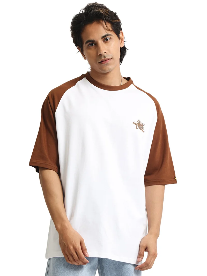 Maniac Maniac Mens Printed Round Neck Half Sleeve Black Cotton Tshirt