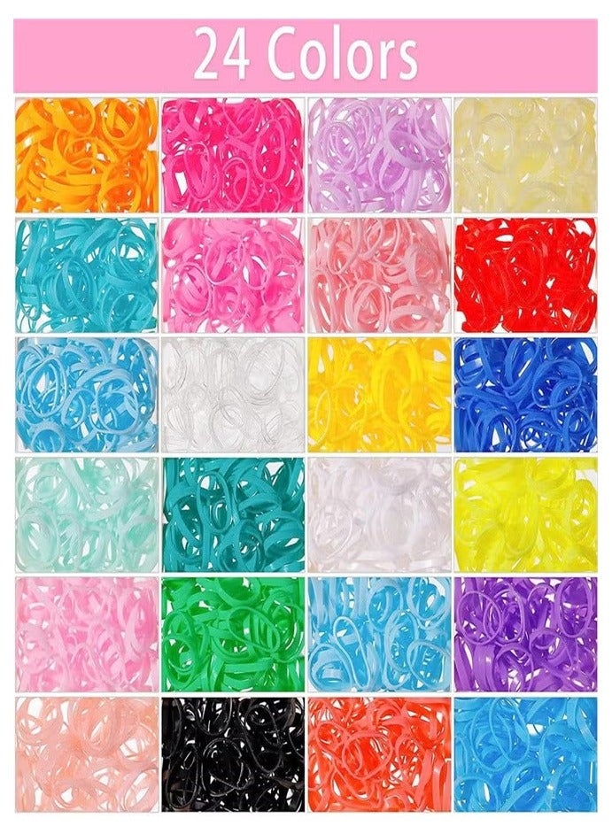 ربطات شعر الأطفال مع أدوات تصفيف شعر حلقة الشعر، 2000pcs ربطات شعر مرنة مع صندوق التنظيم، أشرطة مطاطية الشعر مع أدوات شعر الذيل ومشط، إكسسوارات الشعر للفتيات الرضع. - Image 5