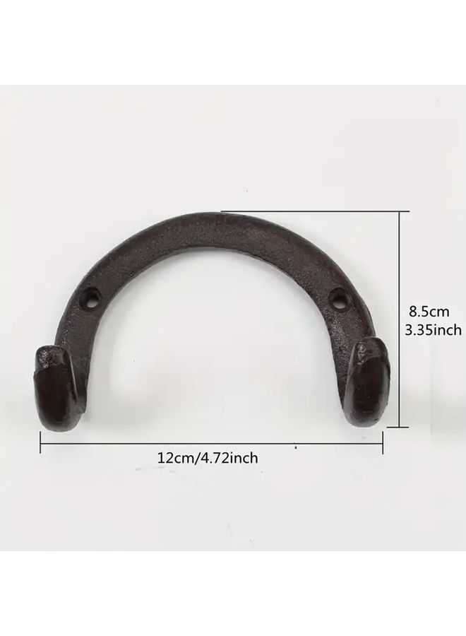 Vintage European Rust Cast Iron Ceiling Hook Ornate Floral Design Easy Installation Ideal For Home Decor Hanging Plants Plant Decor - Image 4