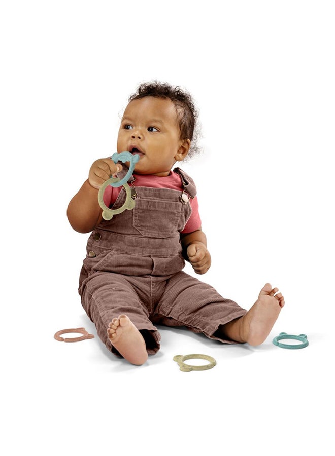 Ingenuity -  Sheppy's Squad Toy Links for Newborn and Up, 12 Links, Plant-Based and BPA-Free Materials, Multi-Texture - Image 2