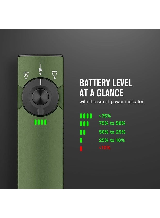 OLIGHT OLIGHT Arkfeld Pro Rechargeable EDC Flat Flashlight with Green Beam UV and White LED Combo  - Image 2