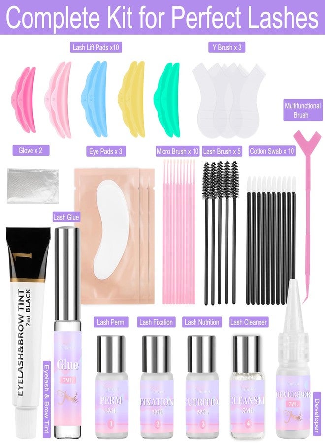 Tovokit Lash Lift Kit, Eyelash Perm Kit, Professional Eyelash Lift Kit and Black Eyebrows & Eyelashes Color Kit, Easy Lash Lift for Beginner at Home - Image 2