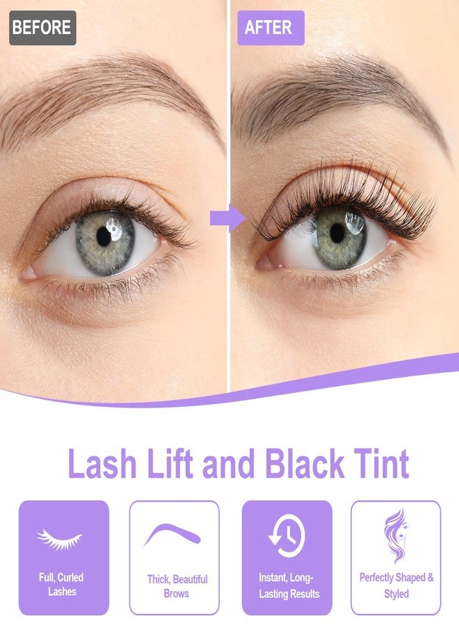 Tovokit Lash Lift Kit, Eyelash Perm Kit, Professional Eyelash Lift Kit and Black Eyebrows & Eyelashes Color Kit, Easy Lash Lift for Beginner at Home - Image 3