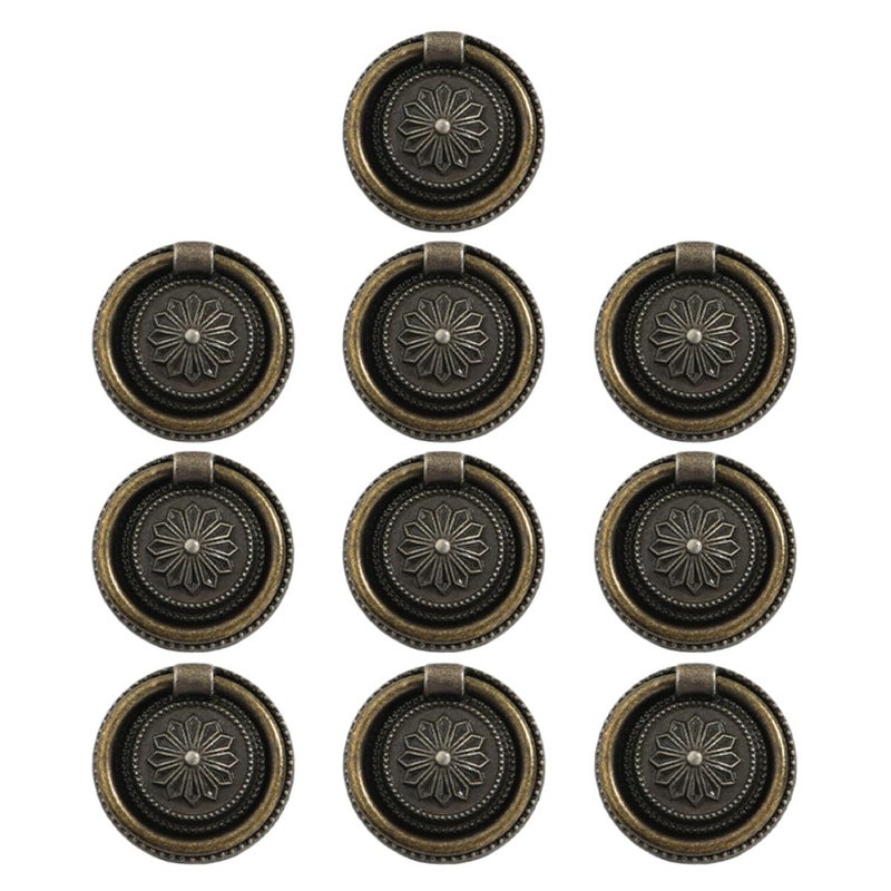 10Pcs Bronze Zinc Alloy Cabinet Handles Drawer Pulls Kitchen Cupboard Dresser Door Hardware - Image 2