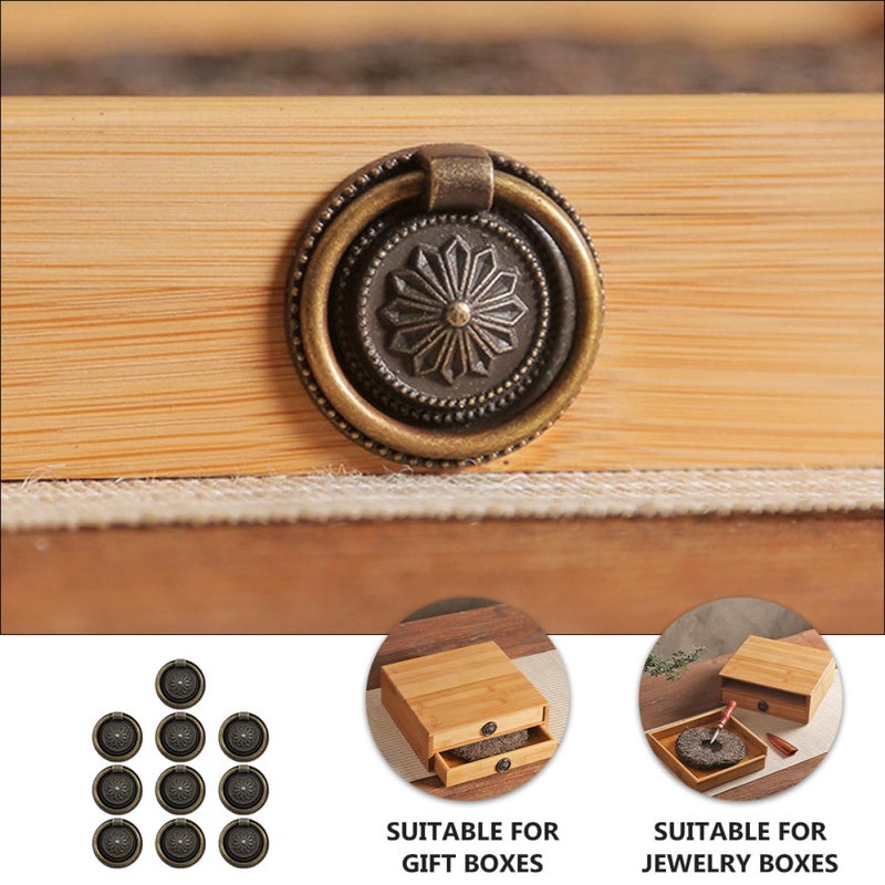 10Pcs Bronze Zinc Alloy Cabinet Handles Drawer Pulls Kitchen Cupboard Dresser Door Hardware - Image 4