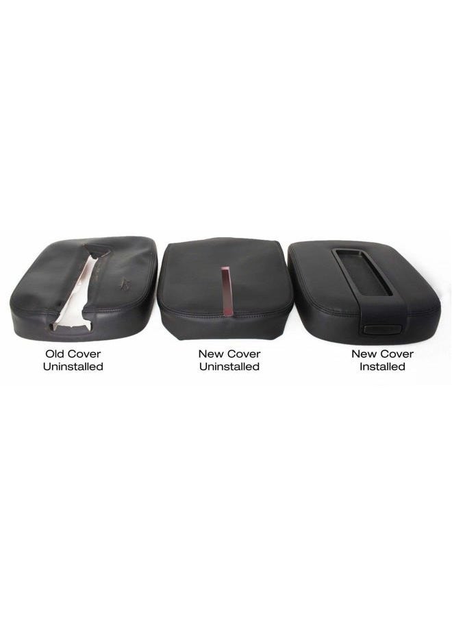 ITEK AUTO 2007-2014 Center Console TOP ARMREST LID Black FITS Silverado Sierra Tahoe Avalanche Suburban - Image 2