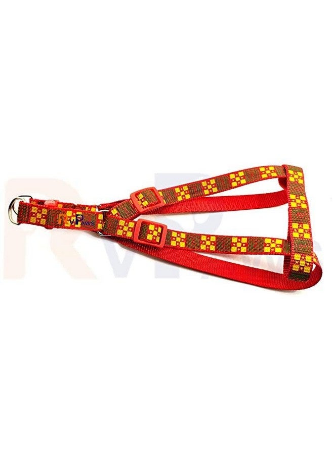 طقم حزام ومقود للكلاب من النايلون الناعم القابل للتعديل مناسب للجراء والقطط والقطط الصغيرة - 15 مم (ذهبي) - Image 4