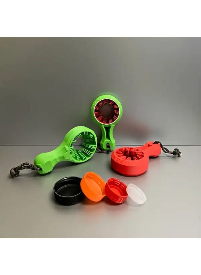 Red 5 في 1 فتحة زجاجة وعاء ذو قبضة سهلة للضعفاء في اليدين مساعد التهاب المفracts أدوات المطبخ - Image 4