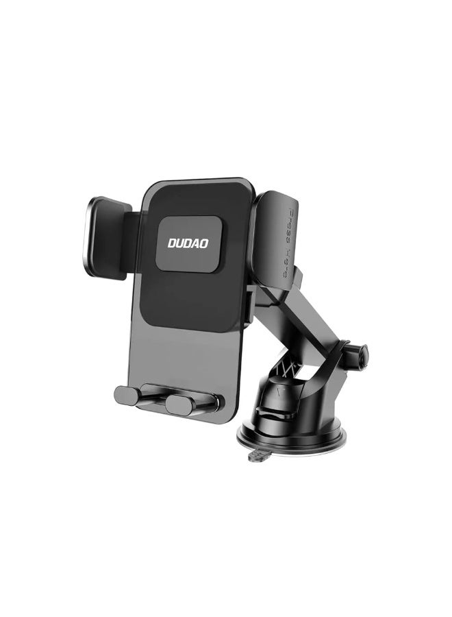 دوداو حامل هاتف السيارة F8Max+ من Dudao - قابل للتعديل بزاوية 360 درجة للوحة القيادة والزجاج الأمامي، تشغيل بيد واحدة - Image 1