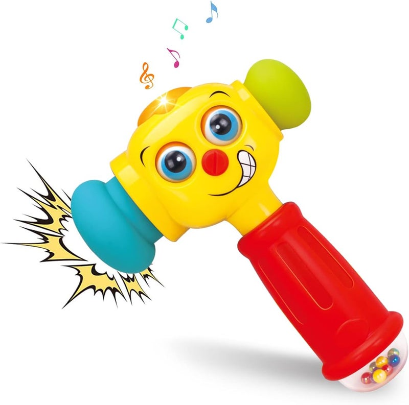 HOLA for 1 Year Boy Gifts 12-18 Months, 6 to 12 Months Hammer with Music Sound & Light, Grab Shake Pound 9 Months Boy Girl 1 Year Boy Birthday Gife - Image 1