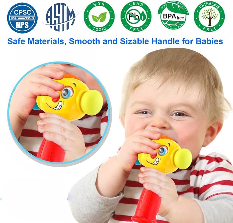 HOLA for 1 Year Boy Gifts 12-18 Months, 6 to 12 Months Hammer with Music Sound & Light, Grab Shake Pound 9 Months Boy Girl 1 Year Boy Birthday Gife - Image 5