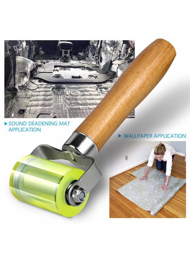 LUMITECO Bearings Equipped Automotive Car Audio Sound Deadening Application Wheel Roller, Heat Abatement Mat Wallpaper Application PU Smoothing Tool Seam Roller - Image 5