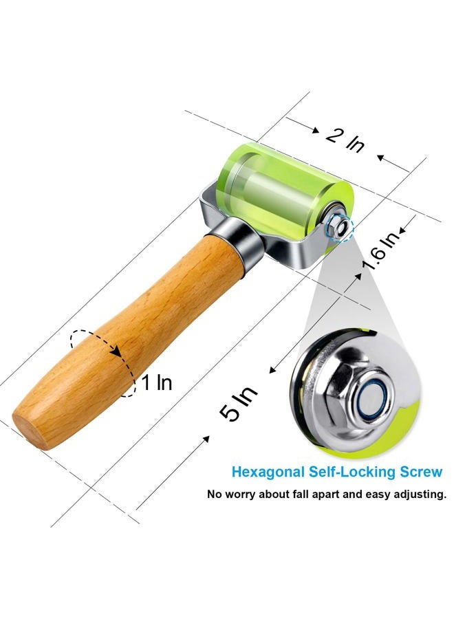 LUMITECO Bearings Equipped Automotive Car Audio Sound Deadening Application Wheel Roller, Heat Abatement Mat Wallpaper Application PU Smoothing Tool Seam Roller - Image 3